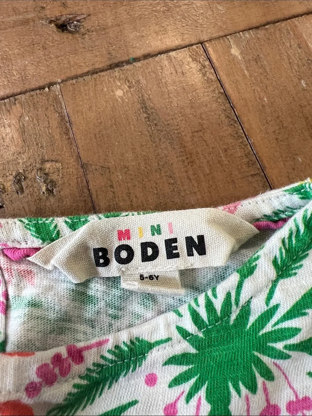 Mini Boden white colorful